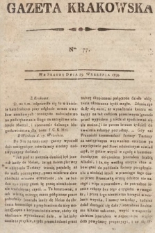 Gazeta Krakowska. 1799, nr 77