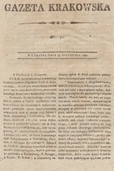 Gazeta Krakowska. 1799, nr 91