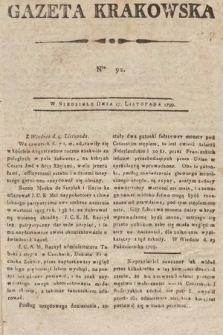 Gazeta Krakowska. 1799, nr 92