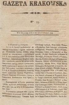 Gazeta Krakowska. 1799, nr 93