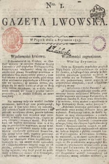 Gazeta Lwowska. 1813, nr 1