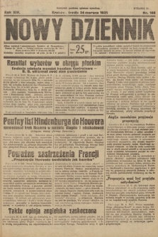 Nowy Dziennik. 1931, nr 168