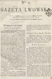 Gazeta Lwowska. 1813, nr 2
