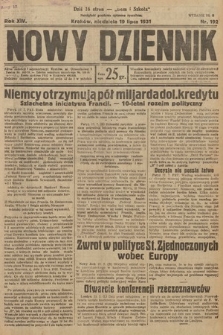 Nowy Dziennik. 1931, nr 192