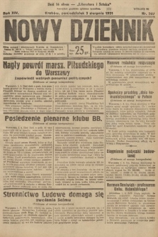 Nowy Dziennik. 1931, nr 207