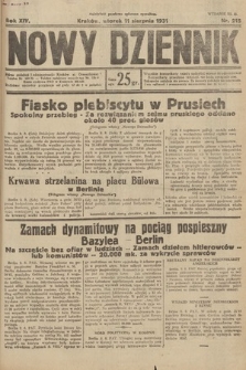 Nowy Dziennik. 1931, nr 215