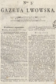 Gazeta Lwowska. 1813, nr 3