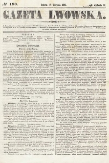 Gazeta Lwowska. 1861, nr 190