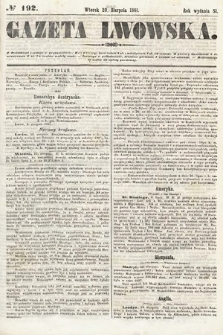 Gazeta Lwowska. 1861, nr 192