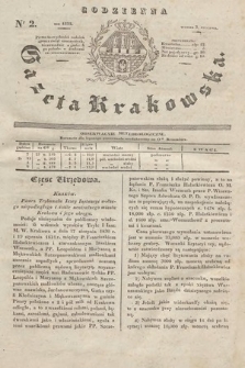 Codzienna Gazeta Krakowska. 1832, nr 2