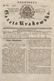 Codzienna Gazeta Krakowska. 1832, nr 11