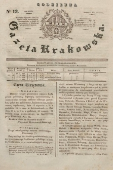 Codzienna Gazeta Krakowska. 1832, nr 13