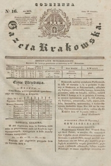 Codzienna Gazeta Krakowska. 1832, nr 16