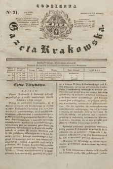 Codzienna Gazeta Krakowska. 1832, nr 21
