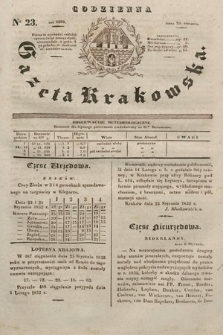 Codzienna Gazeta Krakowska. 1832, nr 23