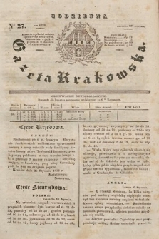 Codzienna Gazeta Krakowska. 1832, nr 27