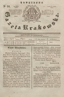 Codzienna Gazeta Krakowska. 1832, nr 31